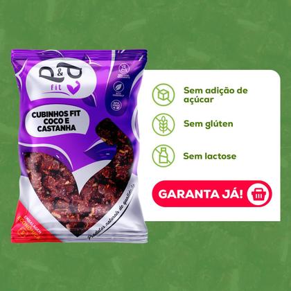 Imagem de Cubinhos Fit P&P Tâmara Coco Castanha de Caju e Cacau 1Kg - P&P