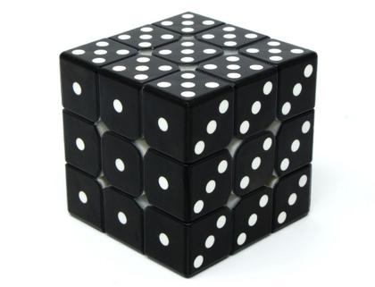 Imagem de Cubo Dado Preto - Cubo Mágico Profissional Personalizado