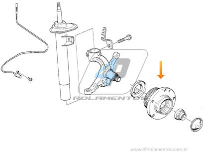 Imagem de Cubo de Roda Dianteira BMW 318i 1990 até 1997