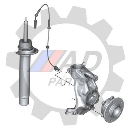 Imagem de Cubo de Roda Dianteira BMW 4 2014 até 2018, X-drive