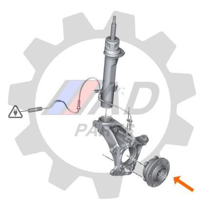 Imagem de Cubo de Roda Dianteira BMW X1 de 2014 até 2022