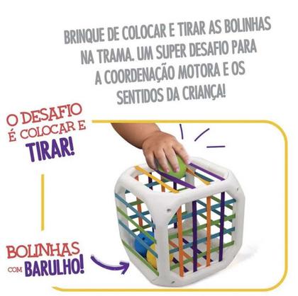 Imagem de Cubo Entrelaçado Brinquedo p/ Coordenação Pedagógico - Elka