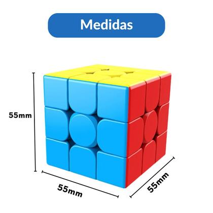 Imagem de Cubo Mágico 3x3x3  Para Jogo e Relaxamento Colorido