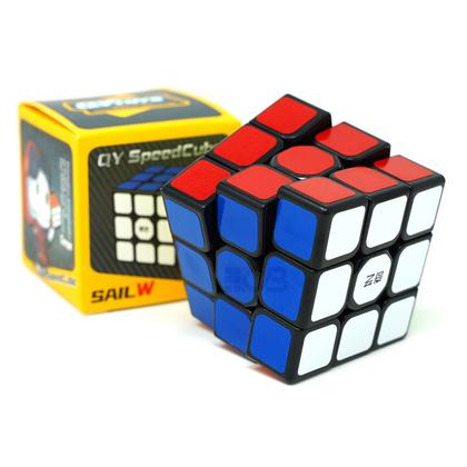 Imagem de Cubo Mágico 3x3x3 Profissional Sail W QiYi Original Lubrificado Regulado