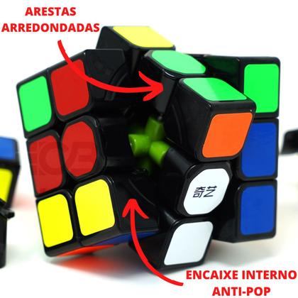 Imagem de Cubo Mágico 3x3x3 Profissional Sail W QiYi Original Lubrificado Regulado