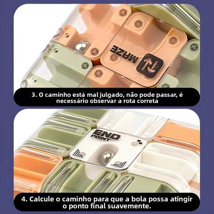 Imagem de Cubo Mágico Labirinto 3D Para Crianças, Quebra-Cabeça Antiestresse, Brinquedo Educativo