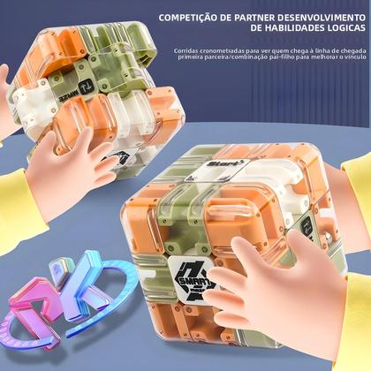 Imagem de Cubo Mágico Labirinto 3D Para Crianças, Quebra-Cabeça Antiestresse, Brinquedo Educativo