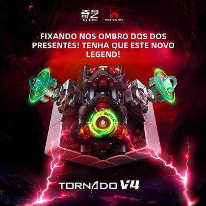 Imagem de Cubo Mágico Magnético 3x3 Picube QiYi XMD Tornado V4 Versão Flagship Pioneer Brinquedos De