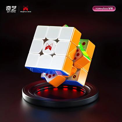 Imagem de Cubo Mágico Magnético 3x3 Picube QiYi XMD Tornado V4 Versão Flagship Pioneer Brinquedos De