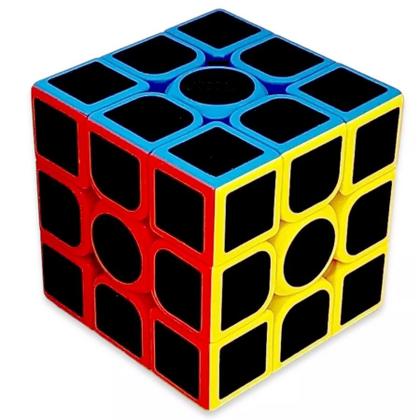 Imagem de Cubo Mágico Profissional 3x3x3 Moyo Estilo Fibra de Carbono