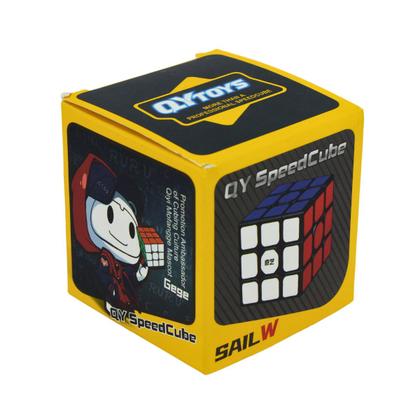 Imagem de Cubo Mágico Profissional 3x3x3  Sail W QY SpeedCube Black
