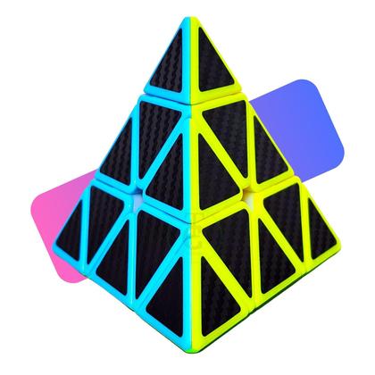 Imagem de Cubo Mágico Pyraminx Pirâmide Triângulo Profissional 3x3x3 carbono