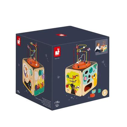 Imagem de Cubo Multiatividades Janod Super Cubo 5 em 1 - J08256