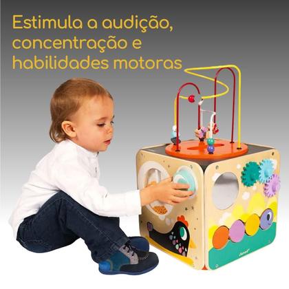 Imagem de Cubo Multiatividades Janod Super Cubo 5 em 1 - J08256