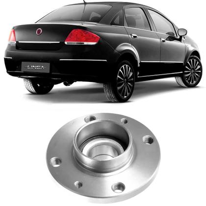 Imagem de Cubo Roda Fiat Linea 1.4 1.8 1.9 2009 a 2016 Traseiro Com Rolamento Hipper Freios