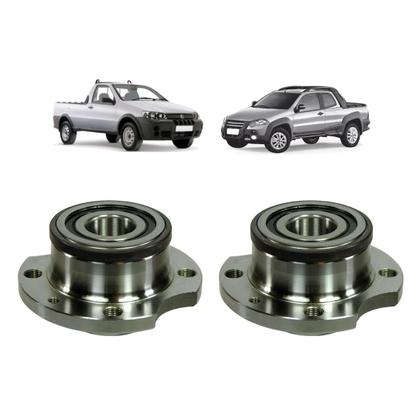 Imagem de Cubo Roda Traseiro Esquerdo+Direito Com Rolamento Nakata Strada 1.6 16V 2000 A 2012