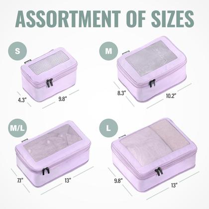 Imagem de Cubos de Compressão Aerotrunk para Viagem - Pacote com 4
