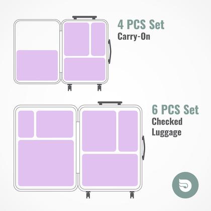 Imagem de Cubos de Compressão Aerotrunk para Viagem - Pacote com 4