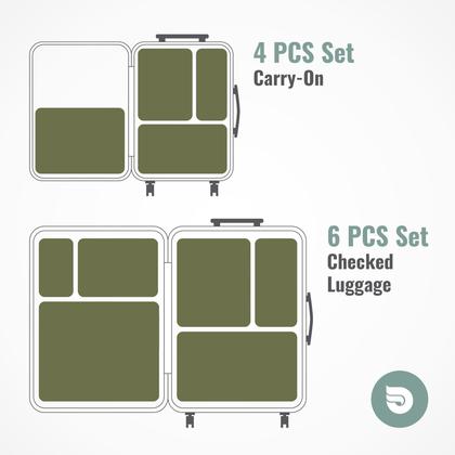 Imagem de Cubos de Compressão Aerotrunk para Viagem - Pacote com 4