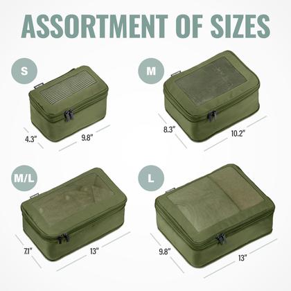Imagem de Cubos de Compressão Aerotrunk para Viagem - Pacote com 4