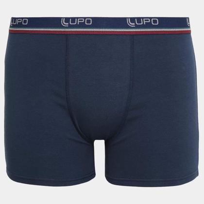 Imagem de Cueca Adulto Boxer Cós Listradinho Lupo Marinho P