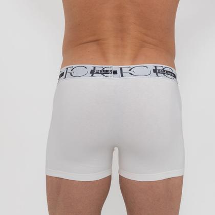 Imagem de Cueca Box Sem Costura Lateral Champangne E/ Branco