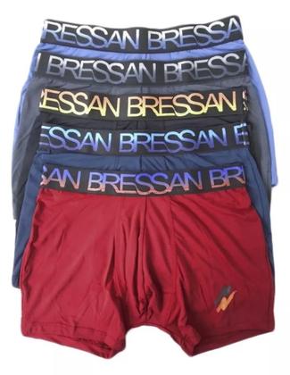 Imagem de Cueca Boxer Bressan Microfibra Com Elástico Sublimado Kit 6 cuecas