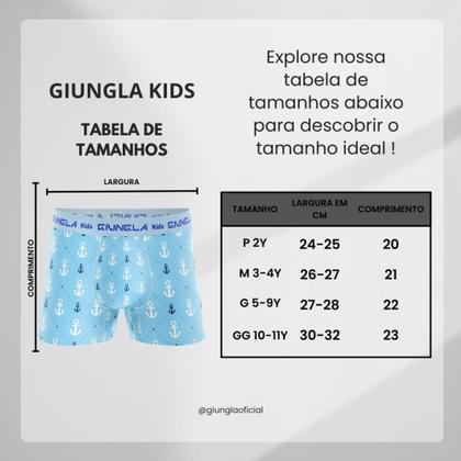Imagem de Cueca Boxer Infantil Masculina Giungla  Microfibra  Kit 10 Unidades