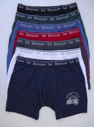 Imagem de Cueca Boxer Microfibra Com Forro Bressan Kit Com 6 Cuecas.