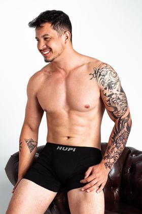 Imagem de Cueca Boxer Seamless Preto HUPI