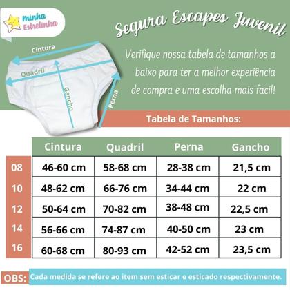 Imagem de Cueca Calcinha Treinamento Desfralde Juvenil Kit 2und Cinza