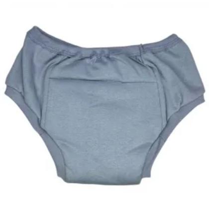 Imagem de Cueca Calcinha Treinamento Desfralde Juvenil Kit 2und Cinza