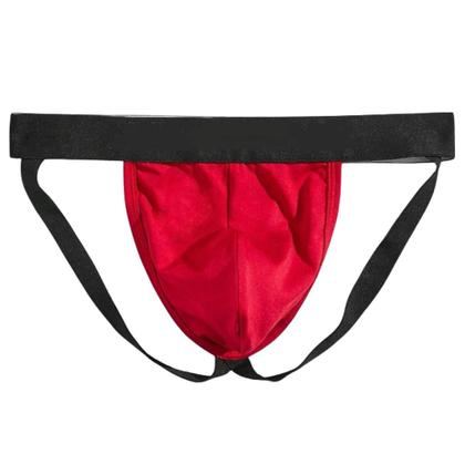 Imagem de Cueca jockstrap sexy suporte atletico com faixa aberta Vermelho