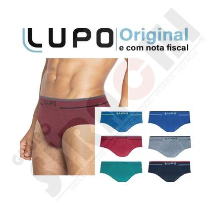 Imagem de Cueca lupo slip fio texturizado microfibra 624 - kit 10