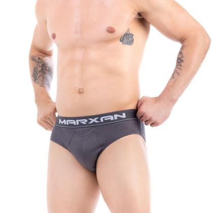 Imagem de Cueca Marxan Slip em Algodão Canelado com Elástico Exposto 89 C/3