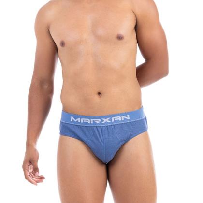 Imagem de Cueca Marxan Slip em Algodão Canelado com Elástico Exposto 89 C/3