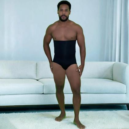 Imagem de Cueca Modeladora De Barriga Short Masculino Cintura Alta