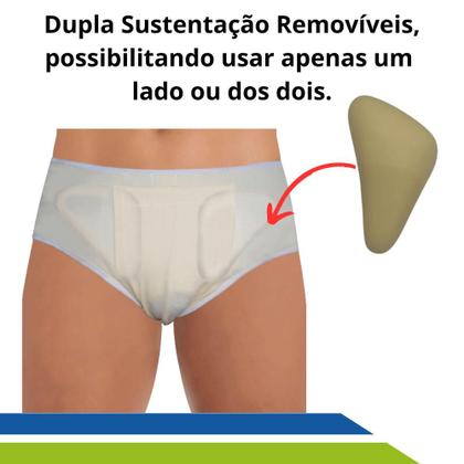 Imagem de Cueca para Hérnia Inguinal Dupla Ortopédica Dilepé UN