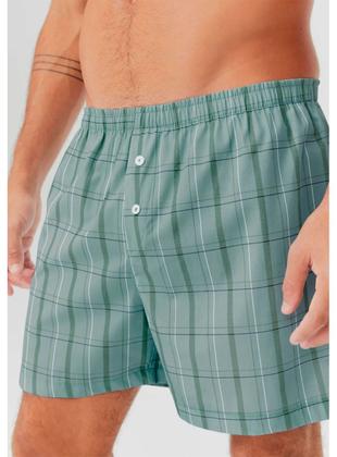 Imagem de Cueca Samba Canção Hering KFT9 Masculina Xadrez Algodão T. P/XG