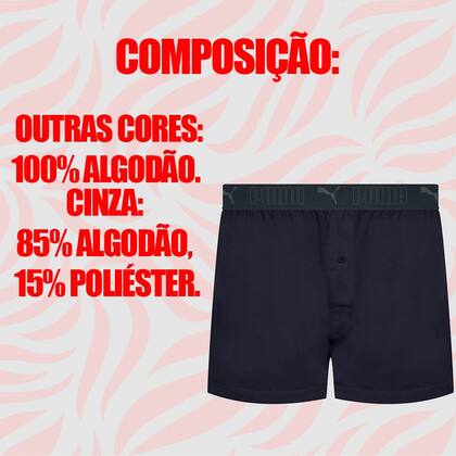 Imagem de Cueca Samba Canção Masculina Adulto Com Cós Elástico E Abertura