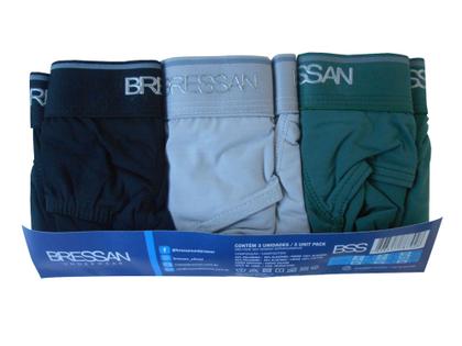 Imagem de Cueca Slip Bressan Em Microfibra Kit Com 6 Unidades.