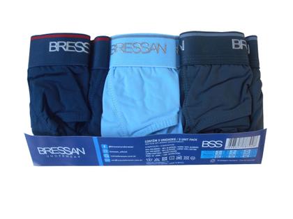 Imagem de Cueca Slip Bressan Em Microfibra Kit Com 6 Unidades.