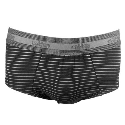 Imagem de Cueca Slip Cotton Plus Size CiaMan Risca de Giz SPS42