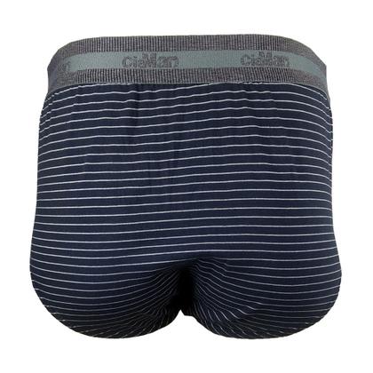 Imagem de Cueca Slip Cotton Plus Size CiaMan Risca de Giz SPS42