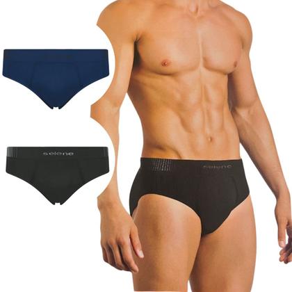 Imagem de Cueca SLip Poliamida Sem Costura Microfibra Masculina Selene