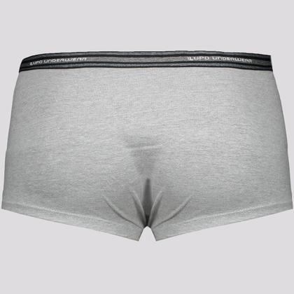 Imagem de Cueca Sunga Lupo Basic Algodão com Elastano Cinza e Preto