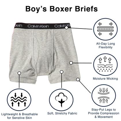 Imagem de Cuecas boxer Calvin Klein Boys Little Modern Cotton, pacote com 5