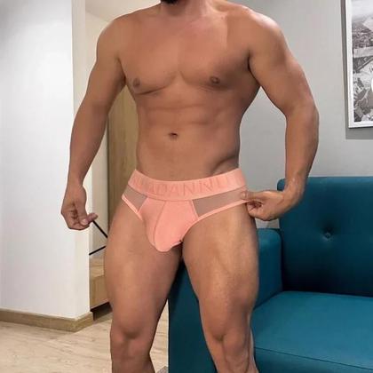 Imagem de Cuecas Masculinas De Baixa Cintura, Design Silhueta Triangular Respirável, Jockstrap Sexy