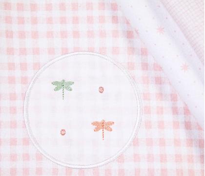 Imagem de Cueiro de bebê Flanelado Papi Bordado 100% Algodão 80x80cm Kit C/ 3 Unidades