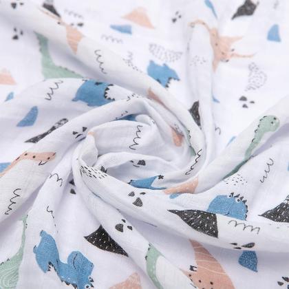 Imagem de Cueiro de bebê Soft Swaddle 100% Algodão 1,00x80cm Kit C/ 3 Unidades - Papi